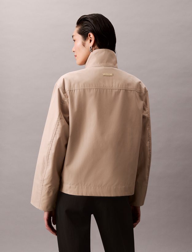 Short Cotton Blend Jacket