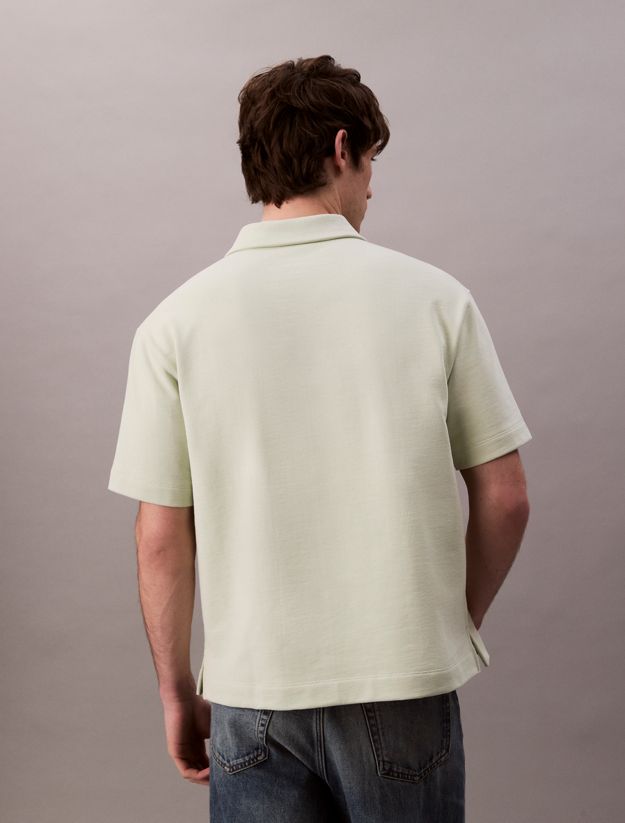 Cotton Terry Logo Polo Shirt