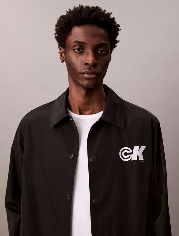 Sport Monogram Logo Coach Jacket