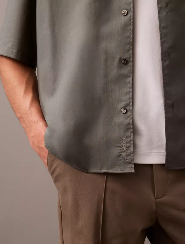 Relaxed Cotton Gauze Shirt