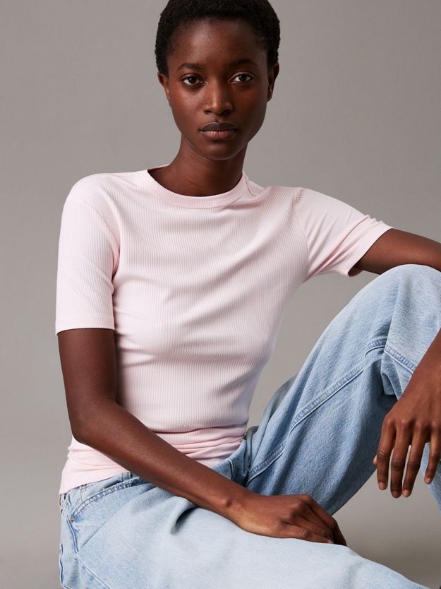 Slim Ribbed Modal T-shirt