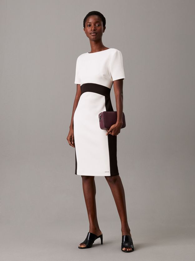 Slim Two Colour Dress