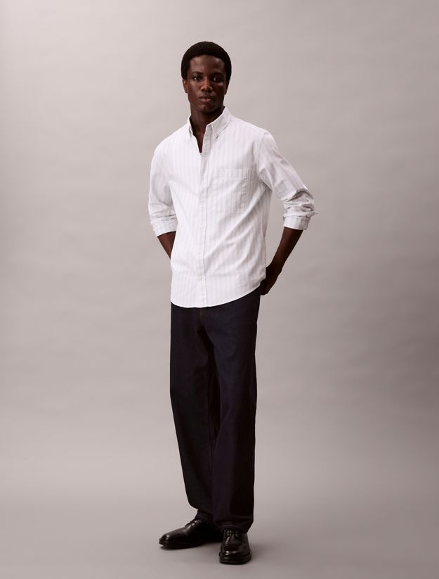 Stripe Oxford Classic Button-Down Shirt