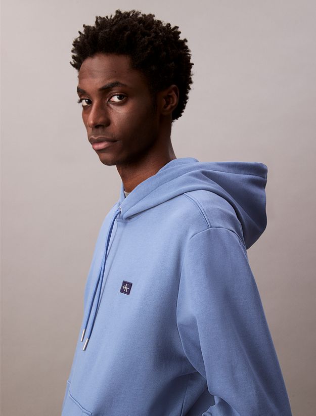 Cotton Terry Badge Hoodie
