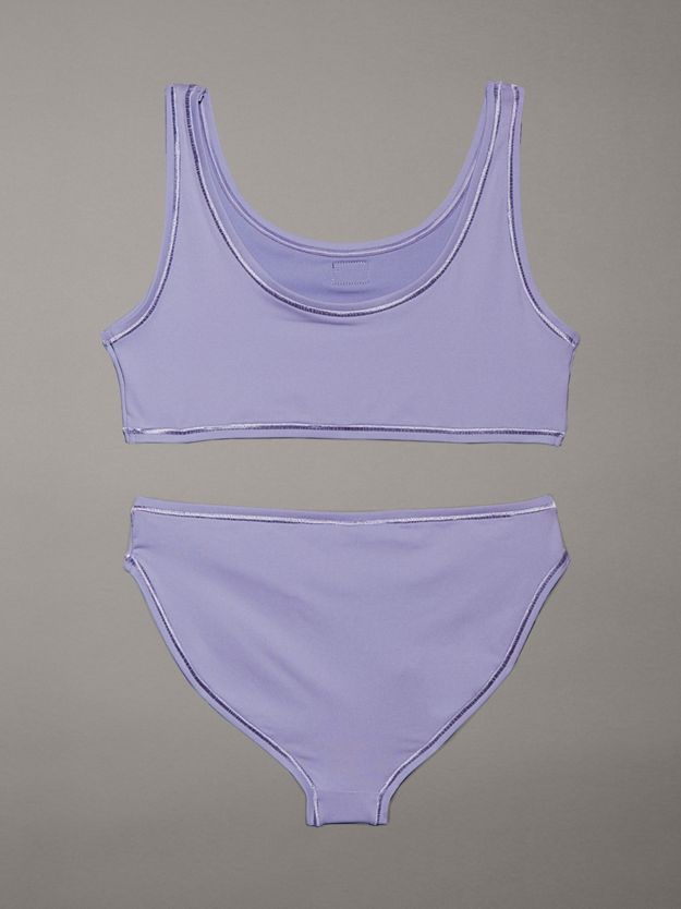 Girls Bralette Bikini Set - CK Monogram