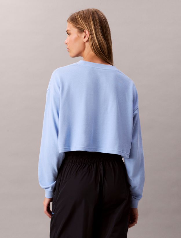 Logo Cotton Jersey Cropped Lounge Top