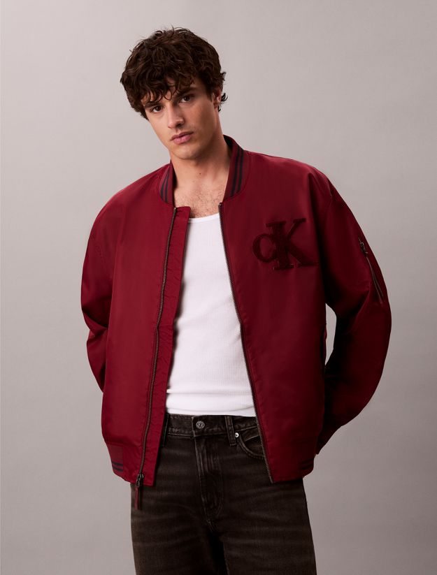 Nylon Tipped Bomber Jacket