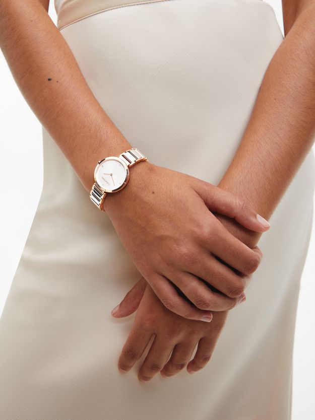 Two Tone Link Bracelet Watch