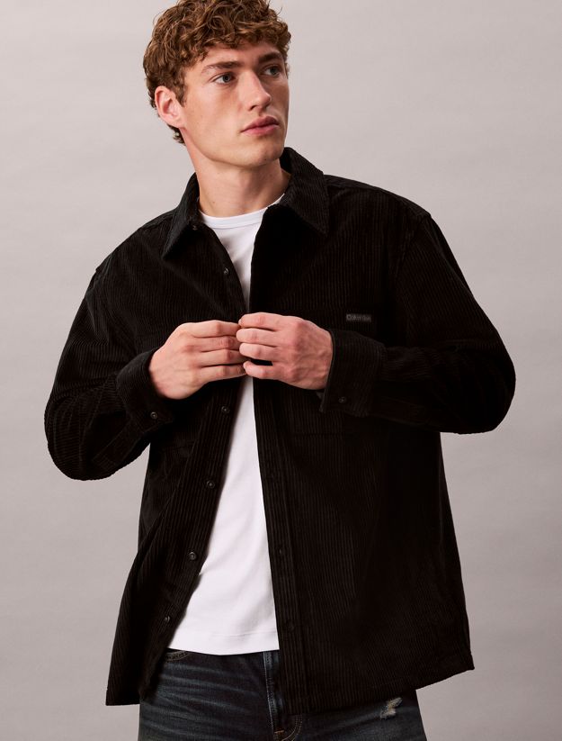 Corduroy Relaxed Button-Down Shirt