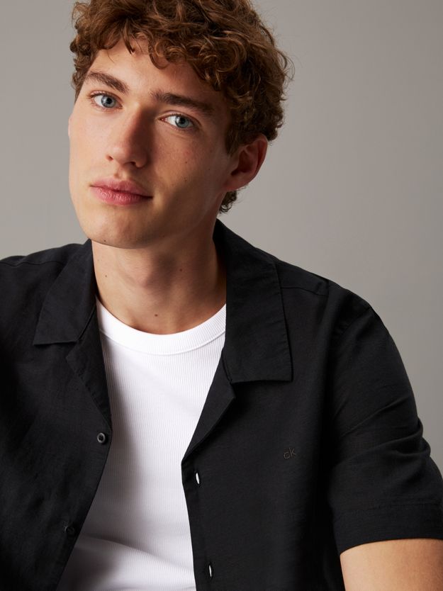 Linen Cotton Cuban Collar Shirt