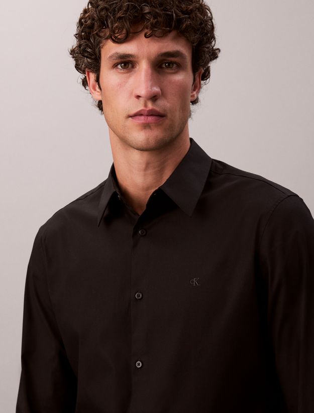 Slim Stretch Poplin Shirt