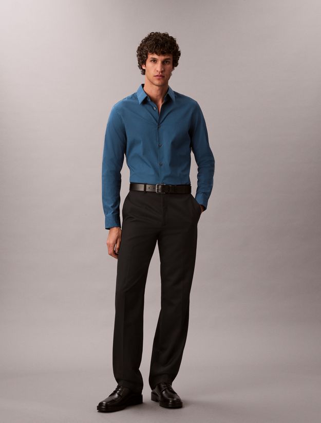 Slim Stretch Poplin Shirt