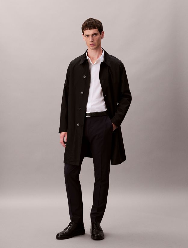 Slim Wool Blend Trousers