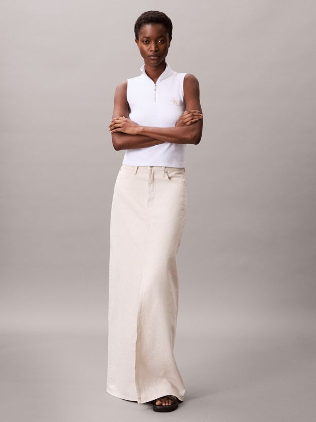 Sleeveless Quarter Zip Top