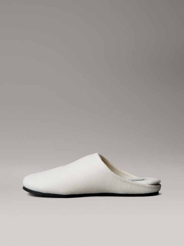 Felt Signature Logo Mule Slippers