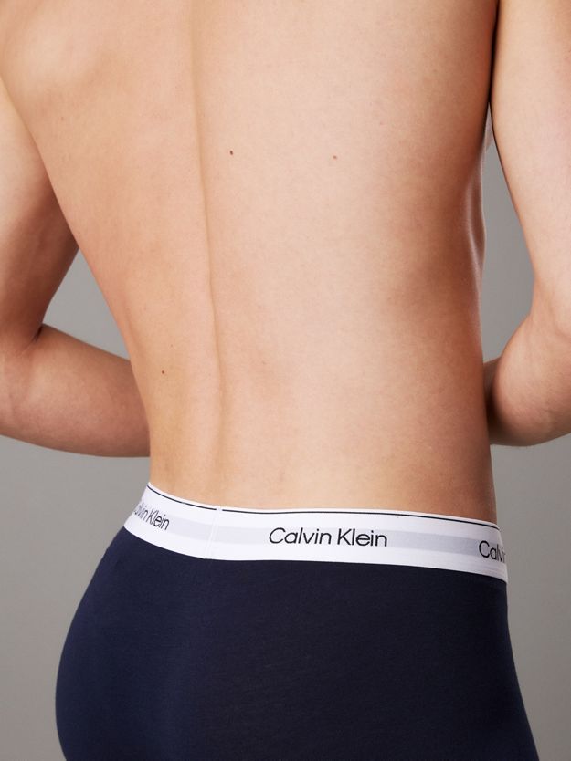 3 Pack Low Rise Trunks - Icon Cotton Stretch