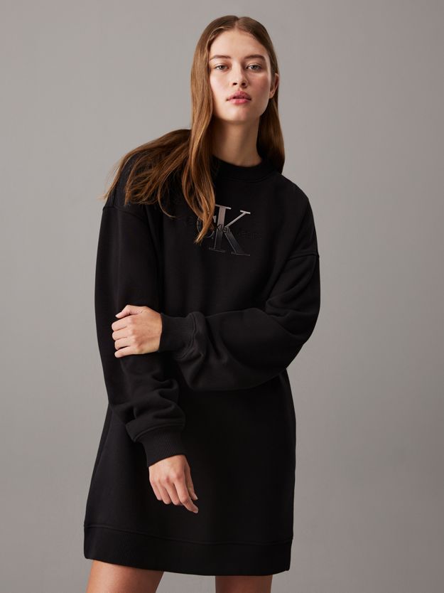Relaxed Monogram Sweatshirt Dress