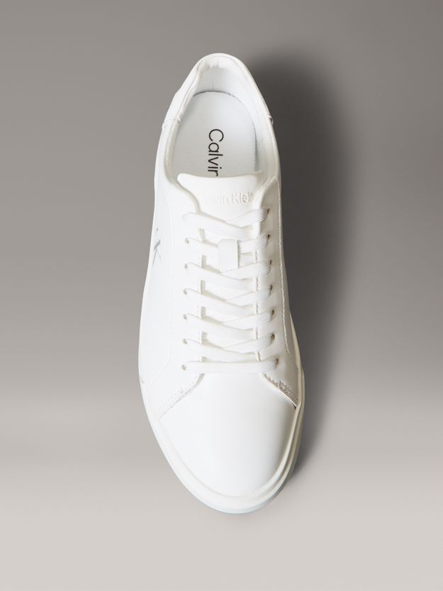 Leather Signature Logo Trainers