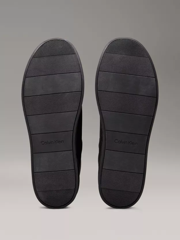 Leather High-Top Logo Trainers