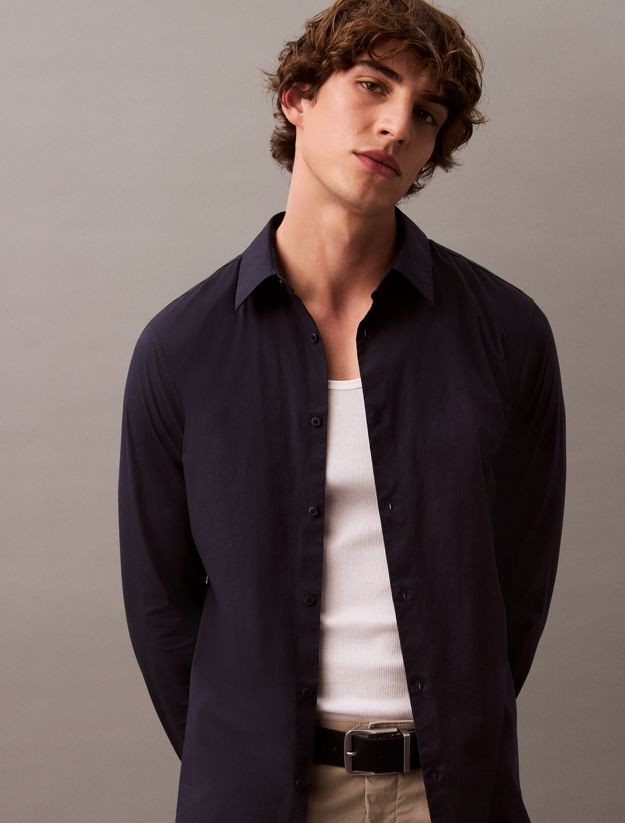 Slim Stretch Poplin Shirt