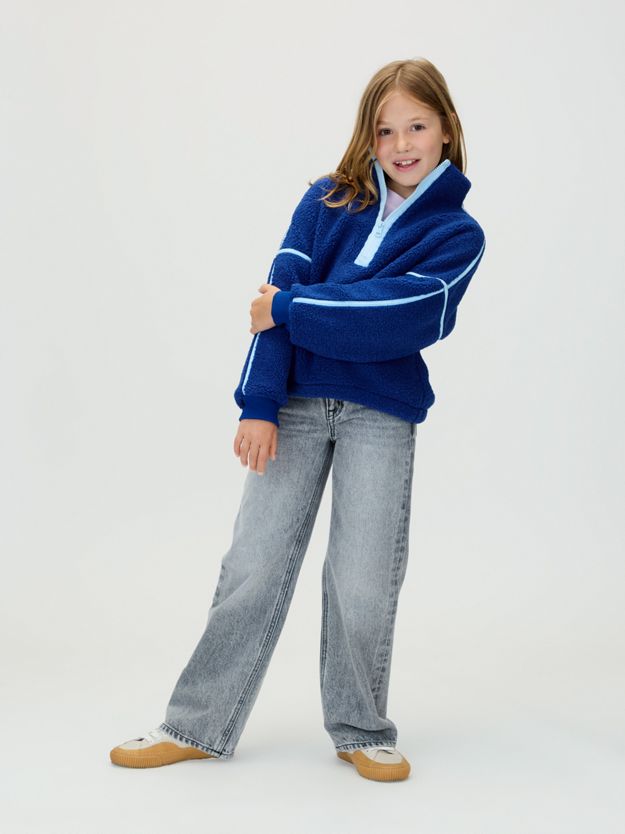 Teddy Half Zip Sweatshirt