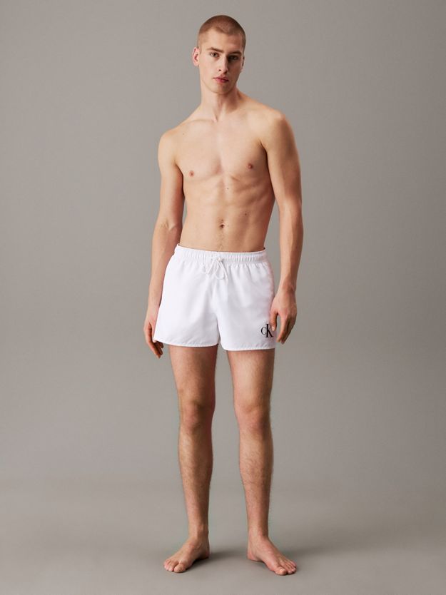 Short Drawstring Swim Shorts - CK Monogram