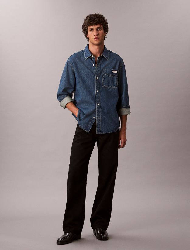 Denim Classic Button-Down Shirt