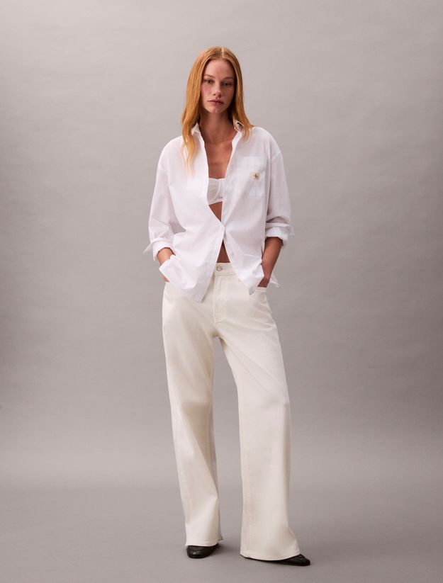 90's Loose Cotton Linen Jeans