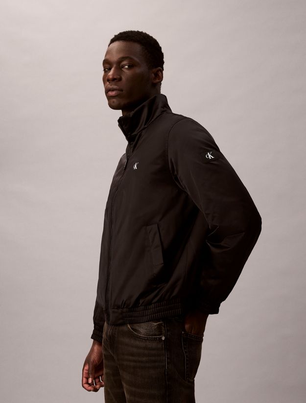 Padded Zip Mock Neck Jacket