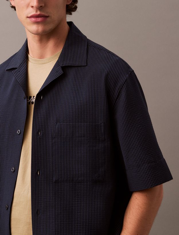 Seersucker Short Sleeve Shirt