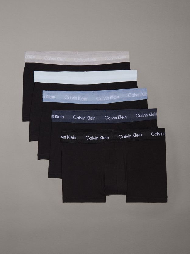 5 Pack Low Rise Trunks - Cotton Stretch