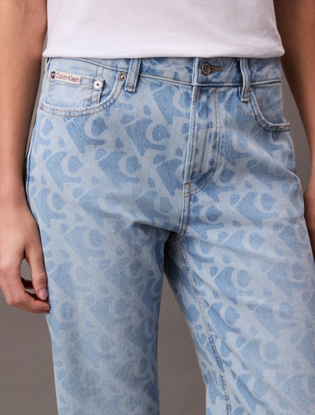 90's Straight Logo Jeans