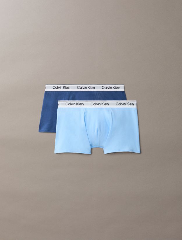 2 Pack Boys Trunks - Icon Cotton Stretch