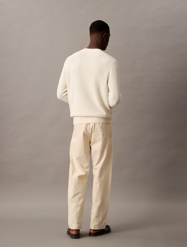 Cotton Linen Relaxed Jeans