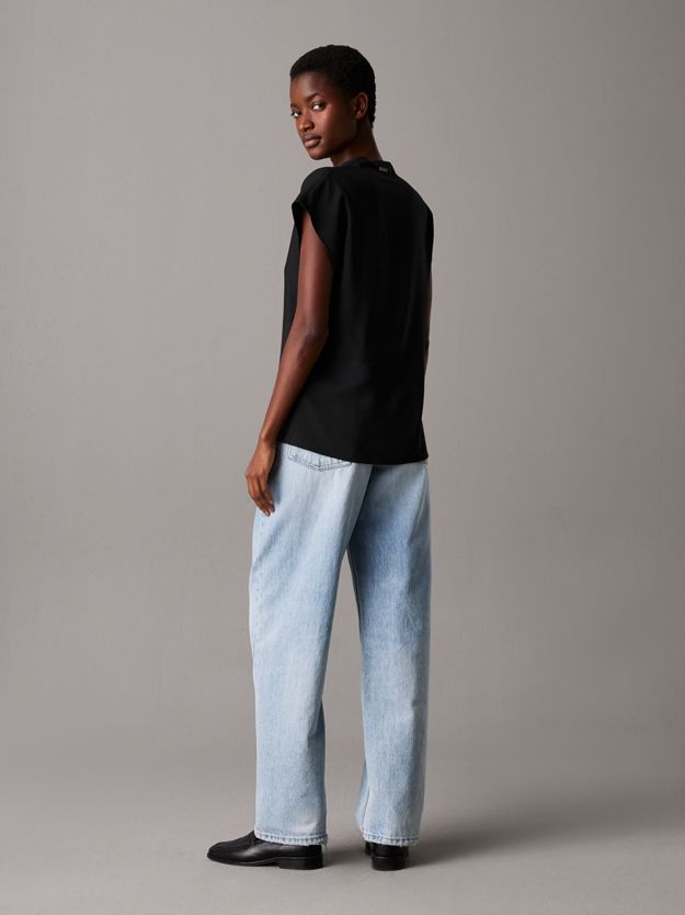 Georgette Zip Blouse