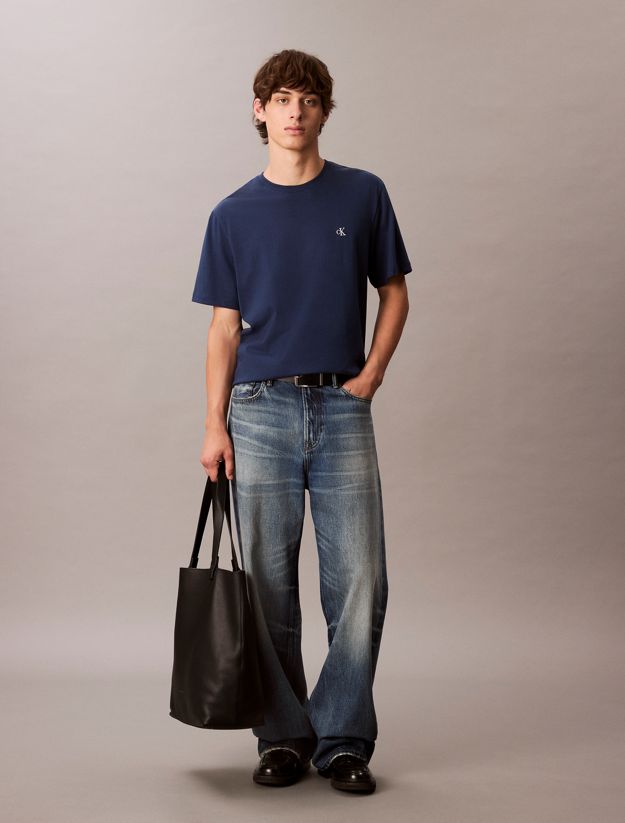 Embroidered Monogram Logo Relaxed T-Shirt