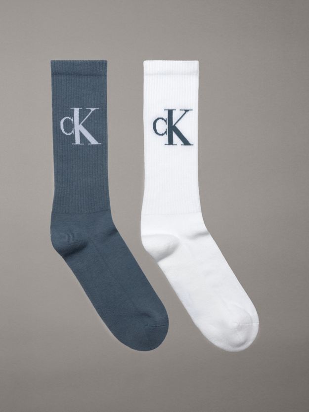 2 Pack Soft Cotton Stretch Crew Socks