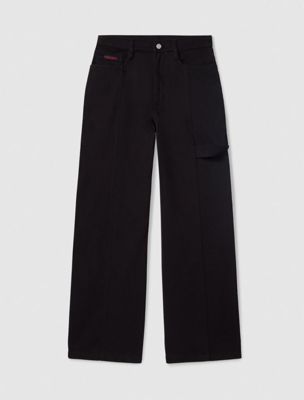 Wide Leg Cargo Trousers