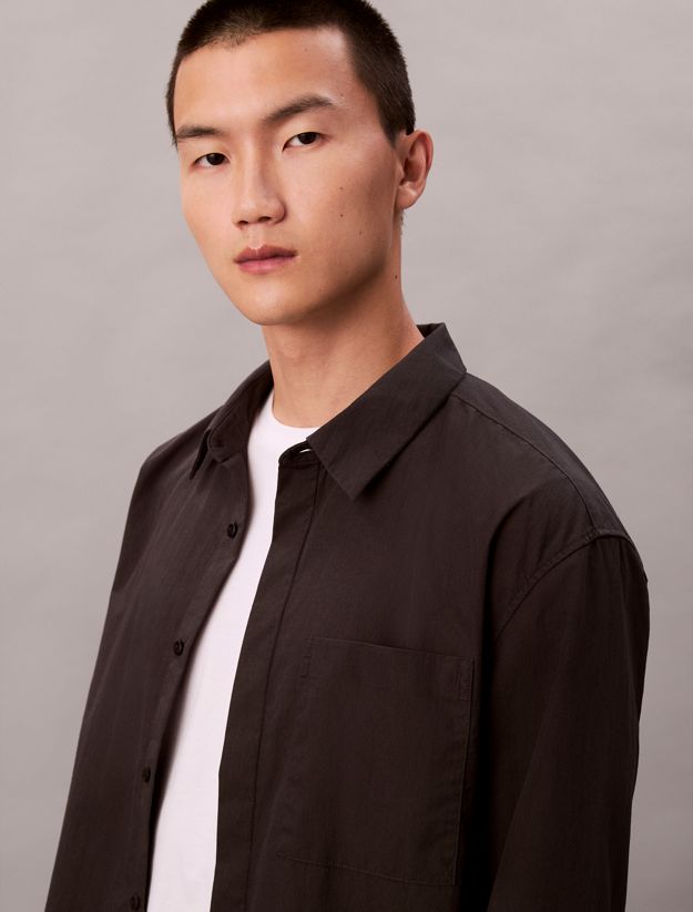 Cotton Nylon Relaxed Shirt