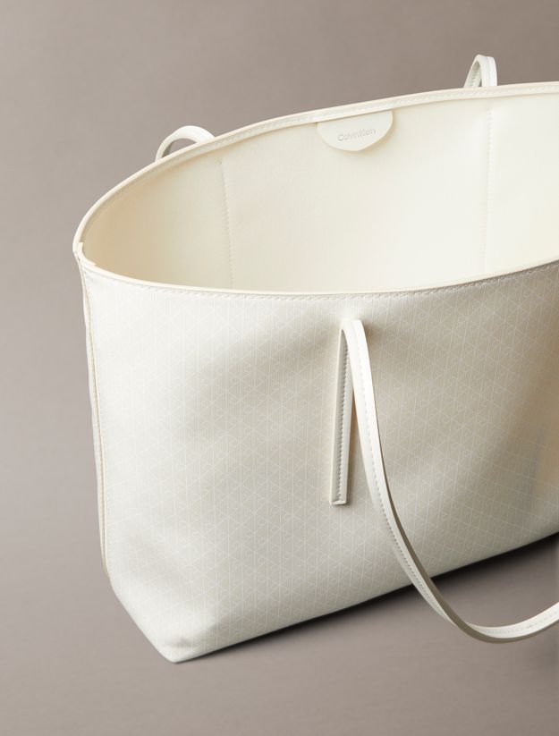 Allover Monogram Logo Tote Bag with Pouch