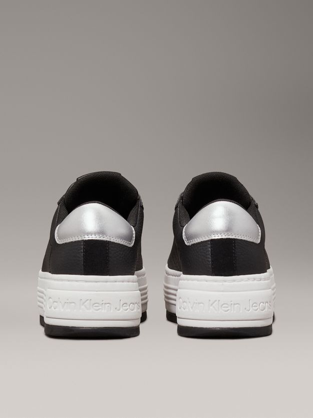 Leather Platform Trainers