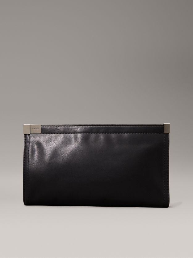 Oversized Leather Clutch