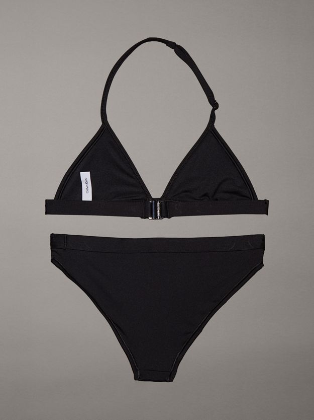 Girls Triangle Bikini Set - CK Monogram