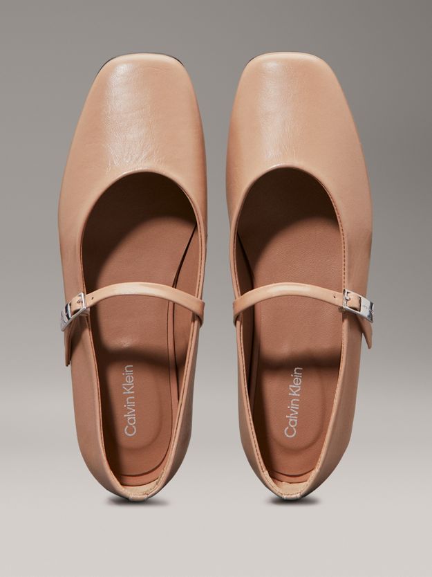 Leather Mary Jane Ballerinas
