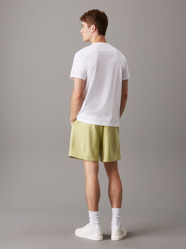 Relaxed Washed Cotton Jogger Shorts