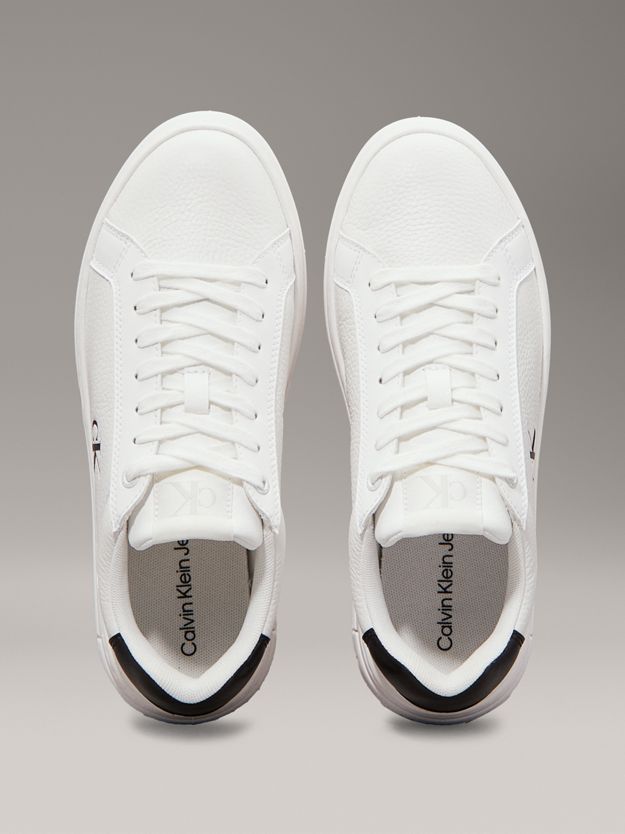 Leather Platform Trainers