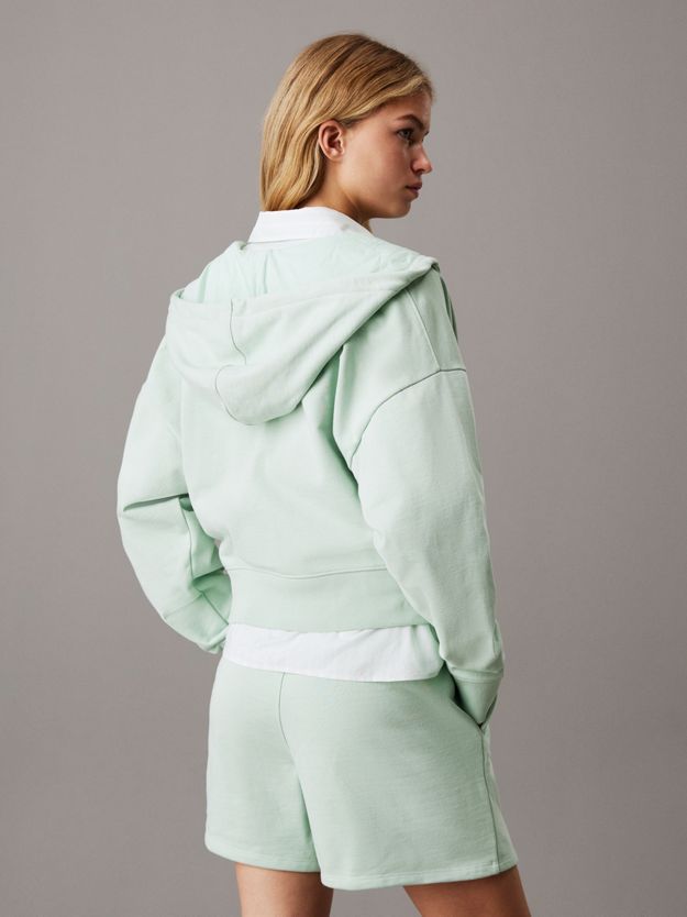 Monogram Zip Up Hoodie