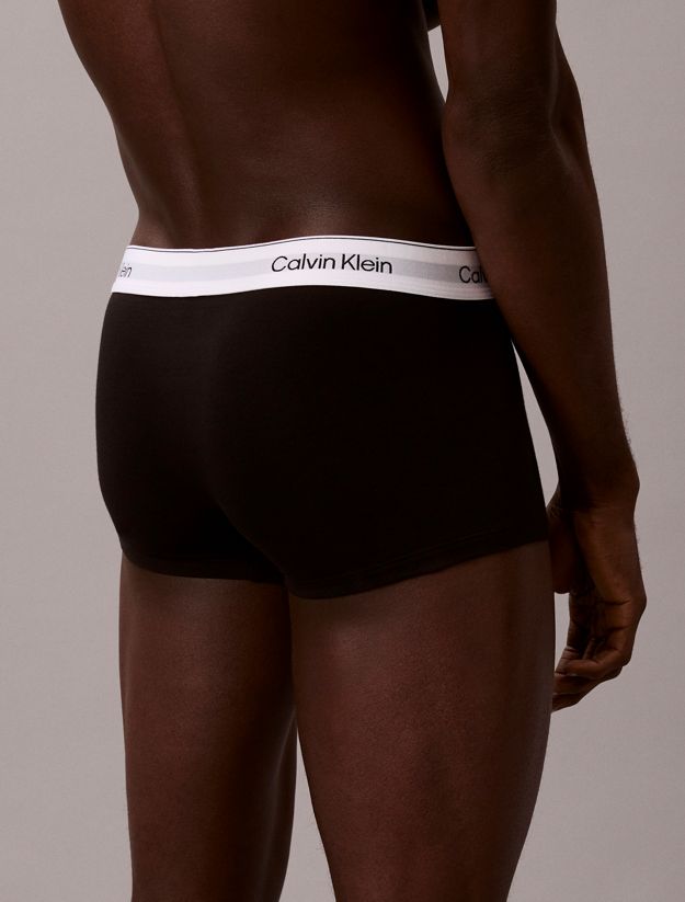 3 Pack Low Rise Trunks - Icon Cotton Stretch