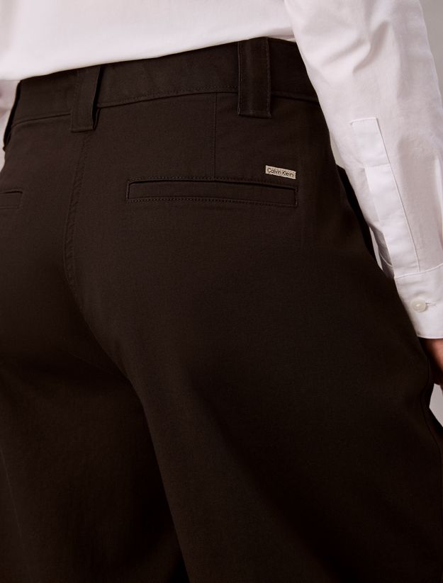Cotton Stretch Twill Barrel Trousers