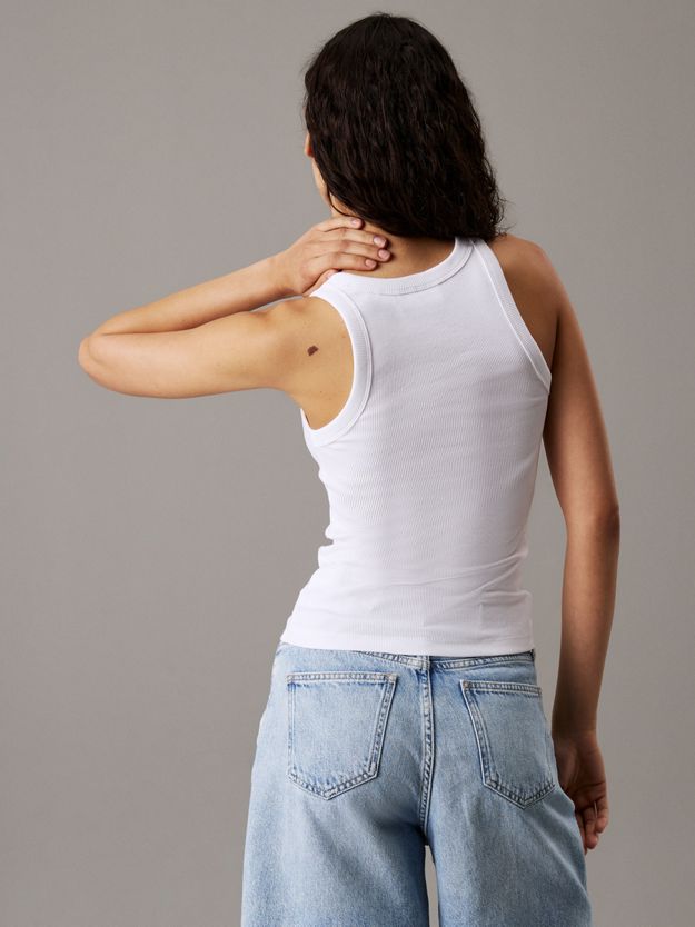 Slim Ribbed Cotton Tank Top